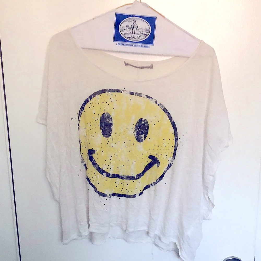 Vintage smiley face oversized t-shirt